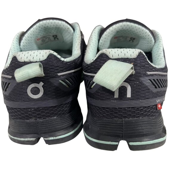 On Running Cloudflyer Women's Black & Mint Running Shoes Size 9.5 - Picture 8 of 10